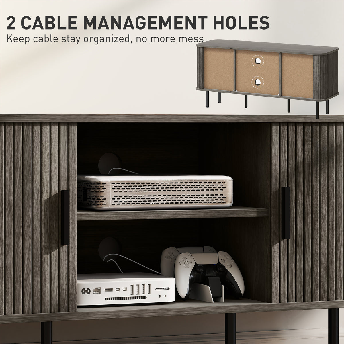 TV Stand with Storage for TVs up to 55 Inches