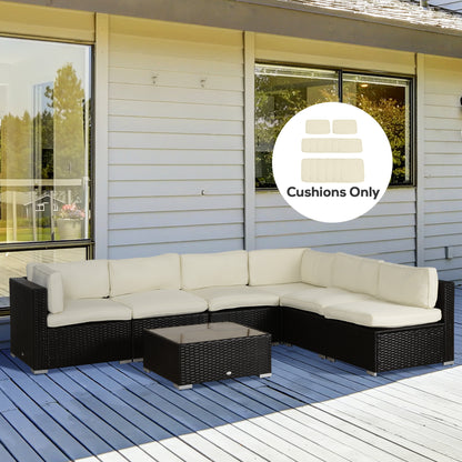 Patio cushion covers set 14 pieces polyester