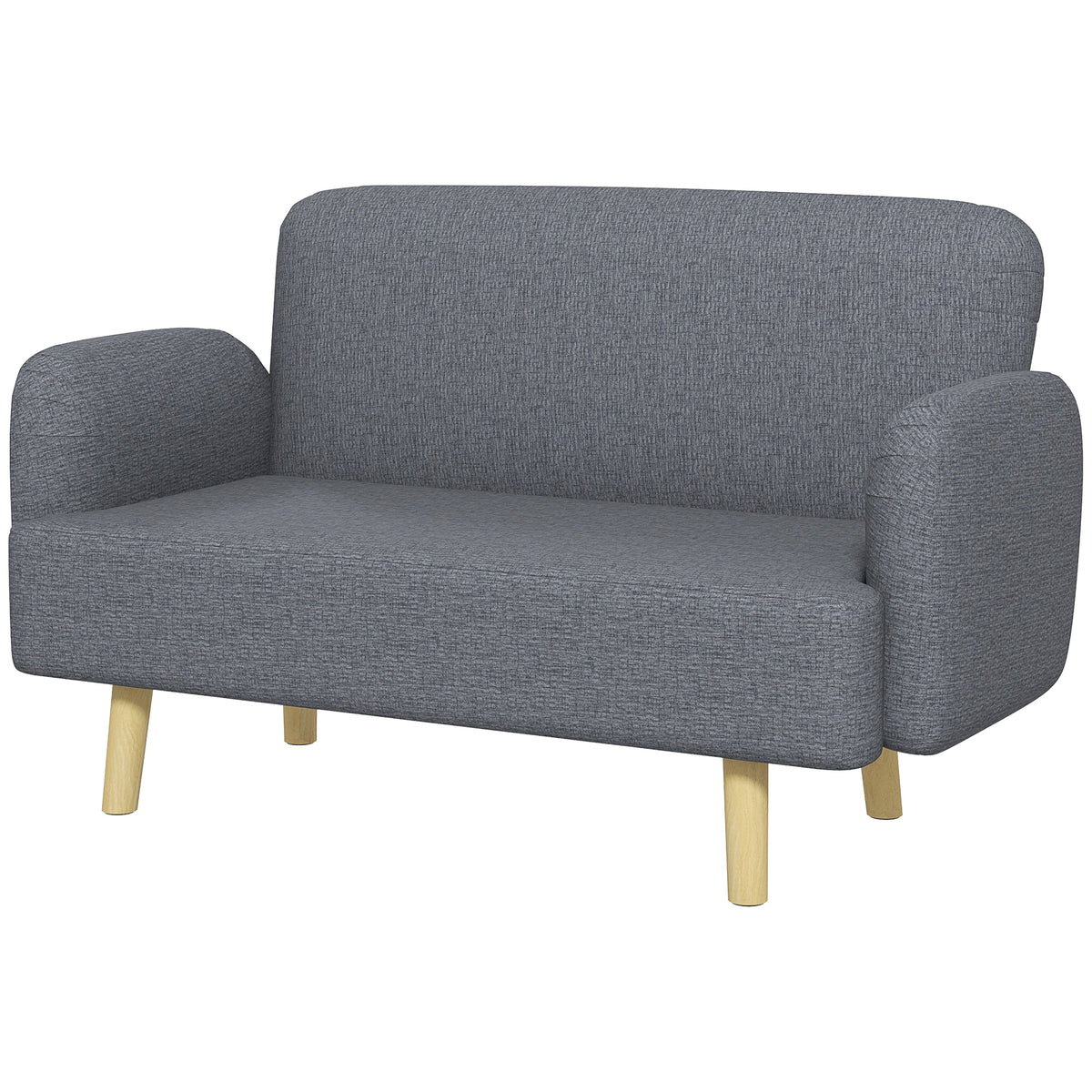 Loveseat 2 Seater Velvet Feel Fabric Thick Padding