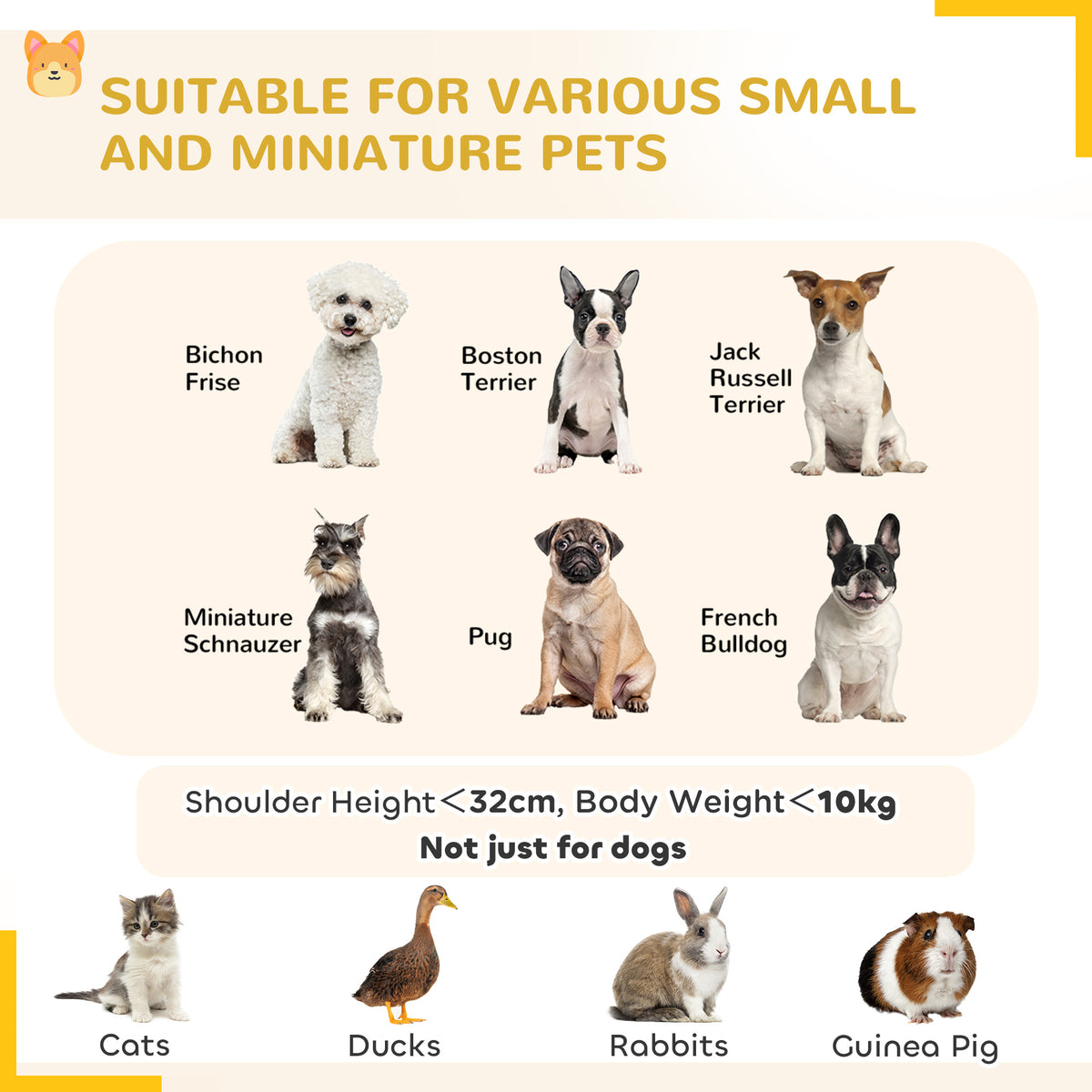 Parque plegable para perros de 8 paneles con techo
