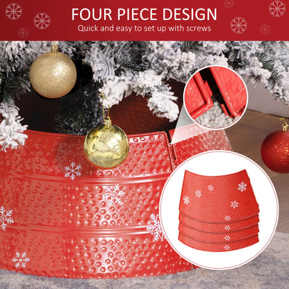 Metal round Christmas tree collar
