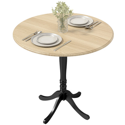 Mesa de comedor redonda con pedestal de 80 cm