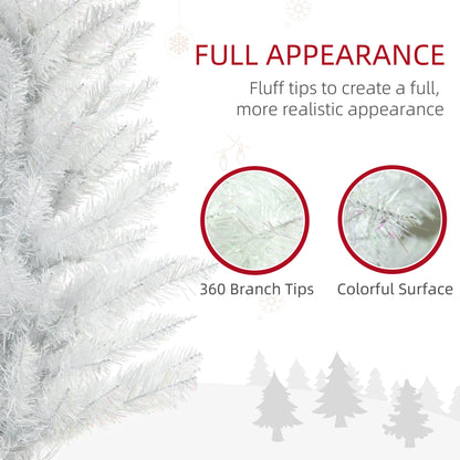 Prelit Pencil Artificial Christmas Tree LED Lights