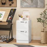 2-Drawer Locking Filing Cabinet for A4 and Letter Files