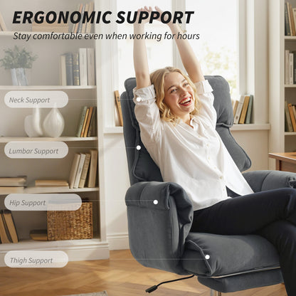 Ergonomic Office Desk Chair with Footrest