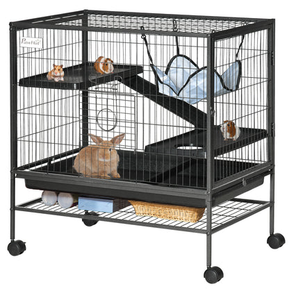 3-Tier Small Animal Cage with Wheels