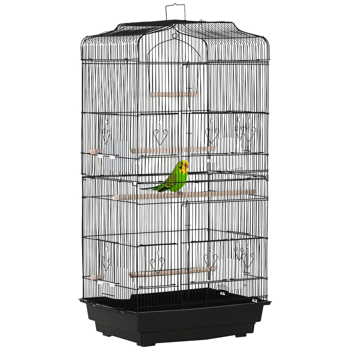 Flight Bird Cage 2 Doors with Perches and Feeders