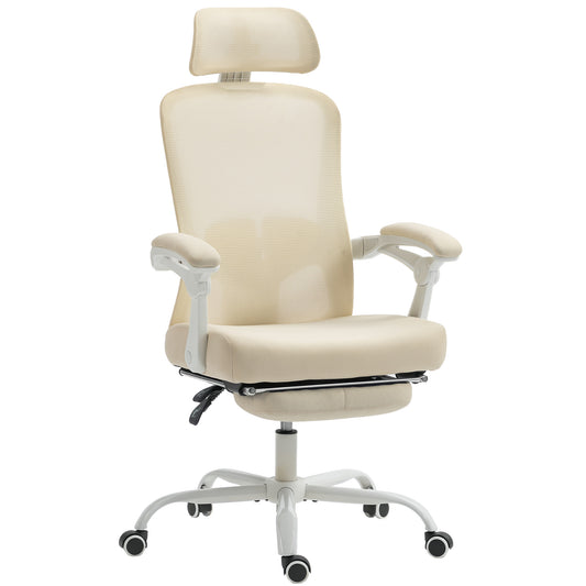 Ergonomic office chair with adjustable lumbar support and headrest