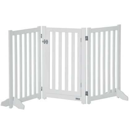 Foldable Dog Gate 3 Panels with Door