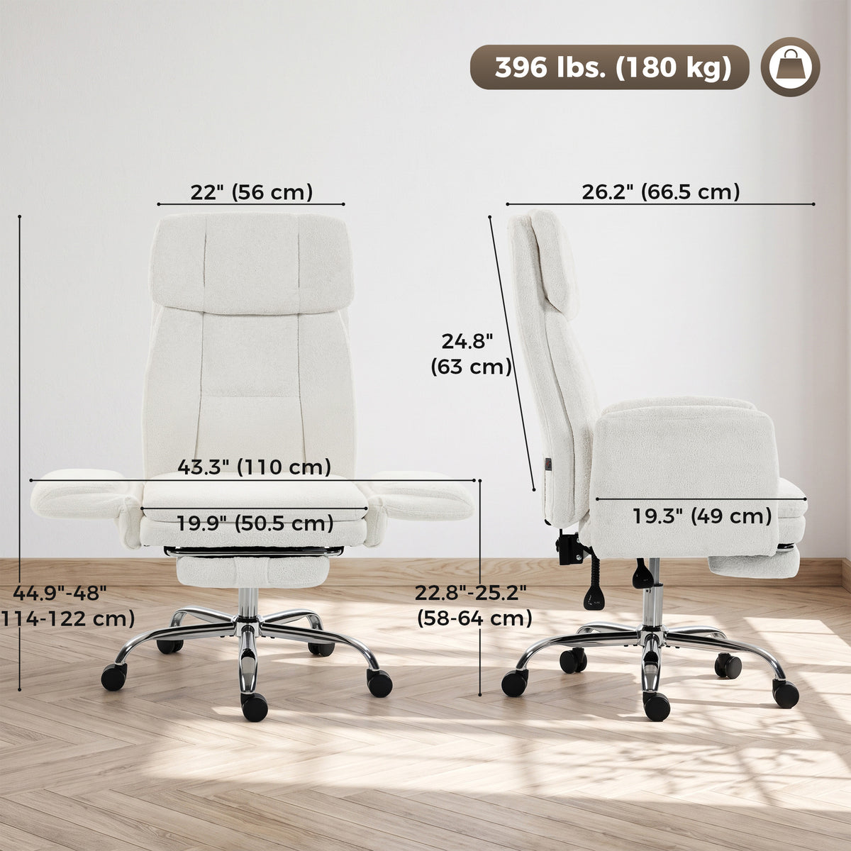Silla de oficina ergonómica robusta para personas de gran talla