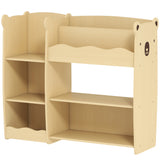 Kids Bookshelf and Montessori Toy Storage Organizer