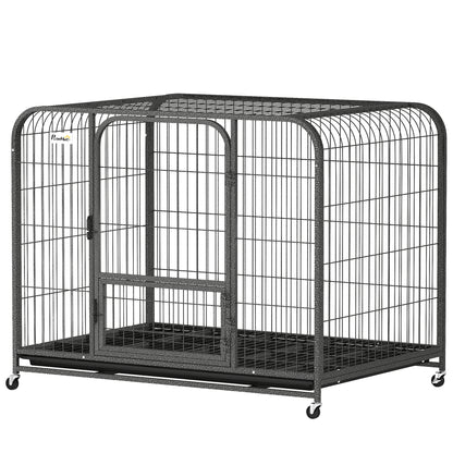 Heavy duty metal dog crate 123 x 77 x 88 cm