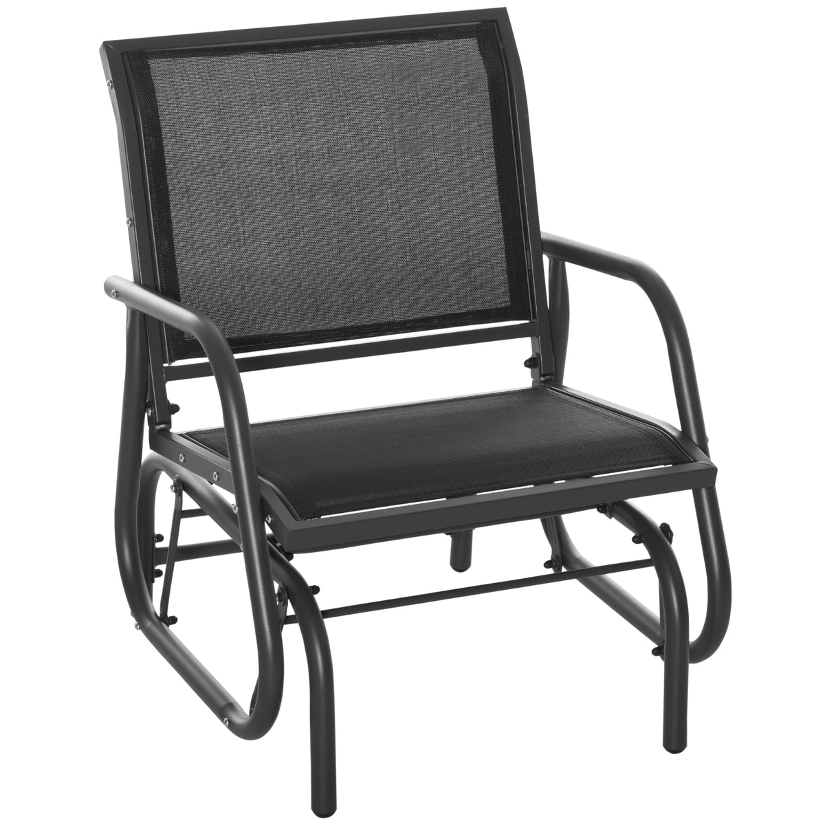 Outdoor Steel Patio Glider Chair