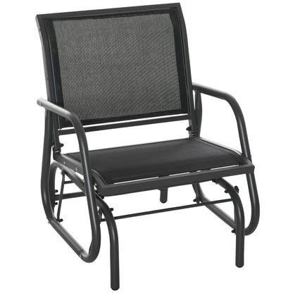 Outdoor Steel Patio Glider Chair