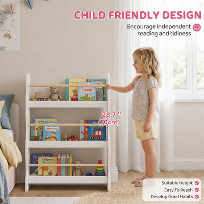 Biblioteca de pared para niños con 3 estantes