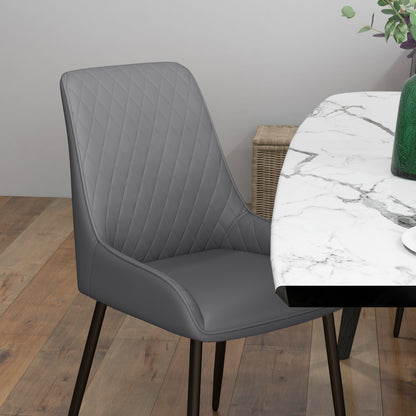 Juego de 4 sillas de comedor tapizadas