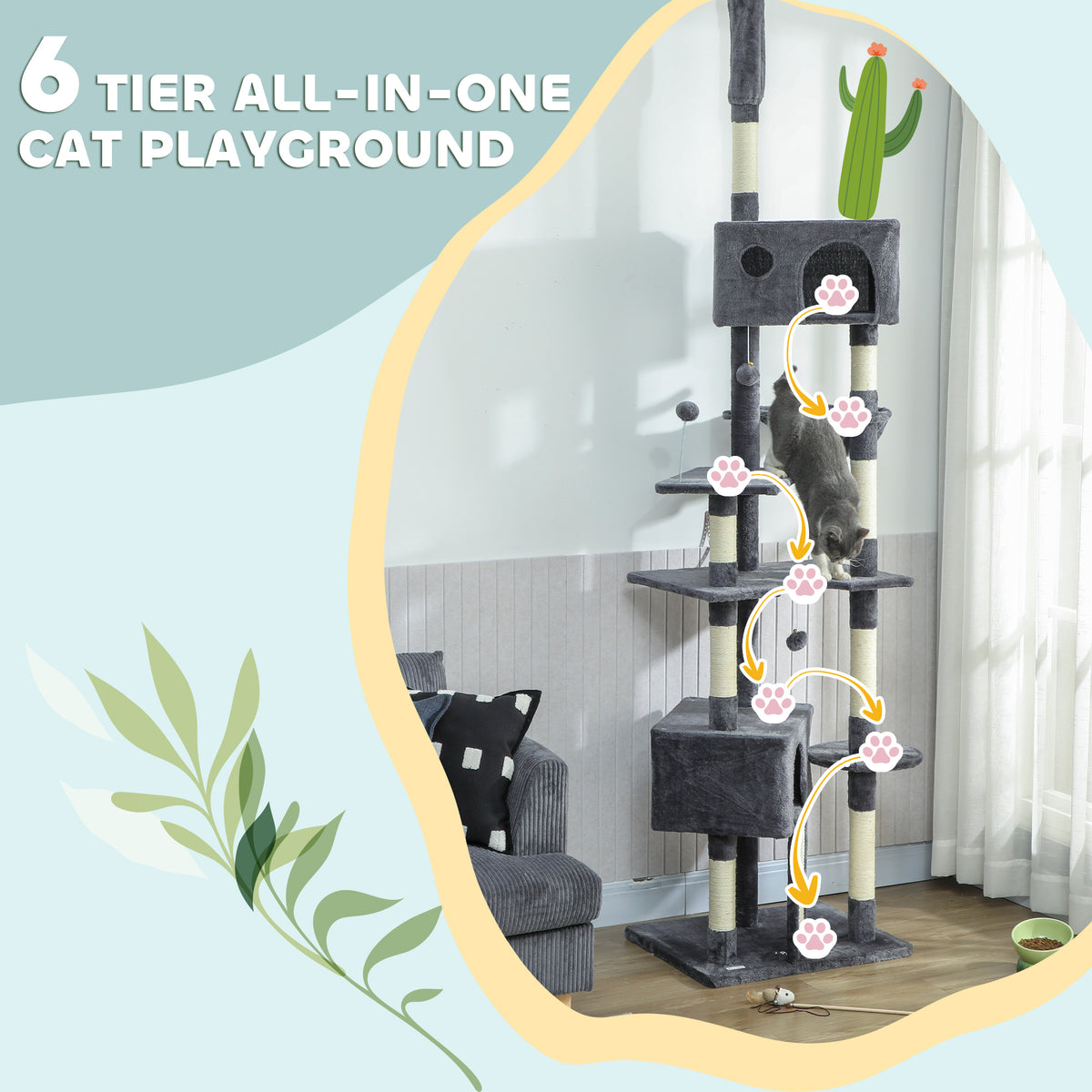 Floor to Ceiling Cat Tree