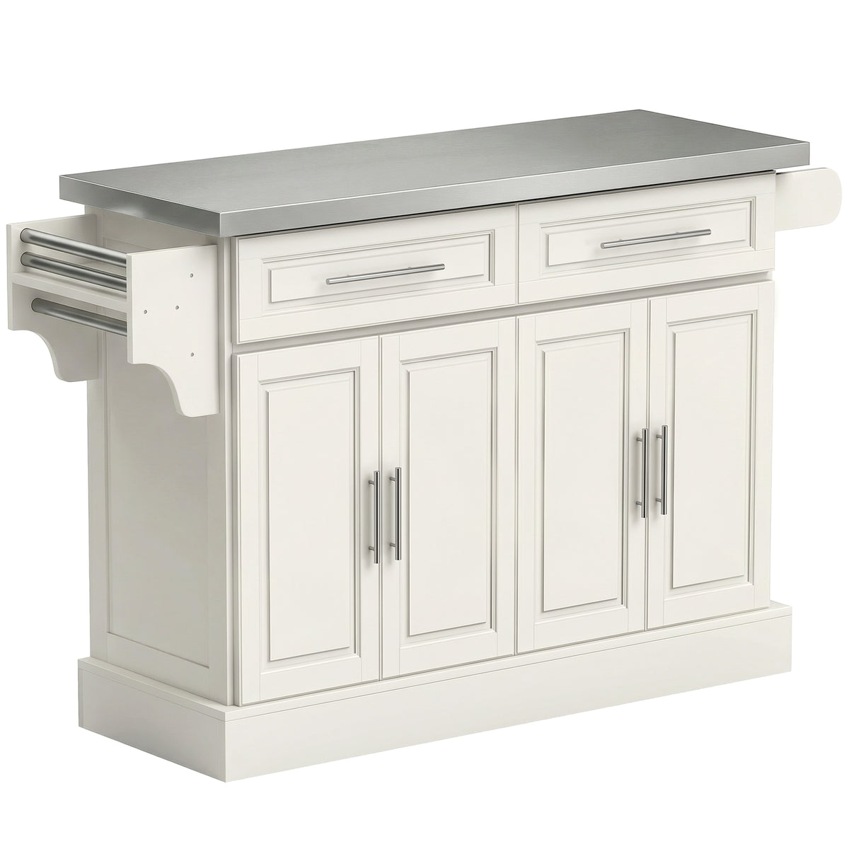 Stainless Steel Kitchen Island with Storage