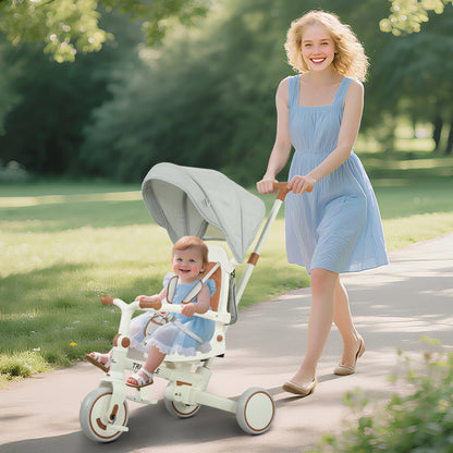 9-in-1 Convertible Tricycle with Safety Harness