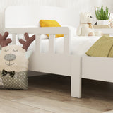 Cama para niños pequeños con barras de seguridad 90×190 cm