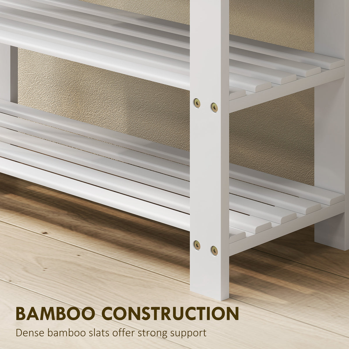 Bamboo shoe storage bench