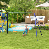 Kids outdoor swing set