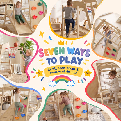 7-in-1 Kids Montessori Jungle Gym