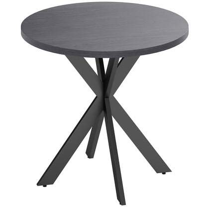 Mesa de comedor redonda contemporánea de 74 cm con patas cruzadas