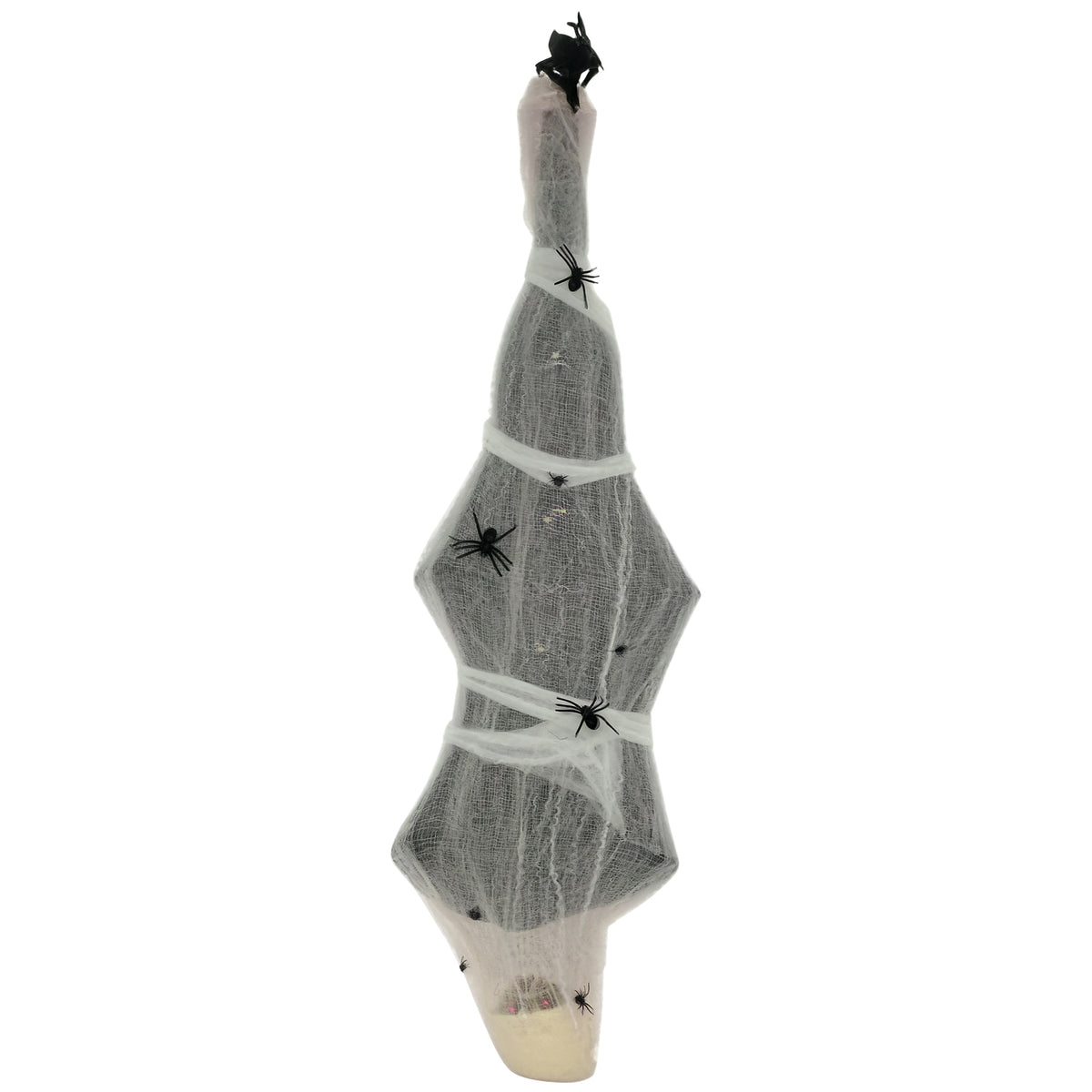 Momia colgante animada con telaraña — Halloween