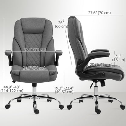 Executive velvet ergonomic office chair