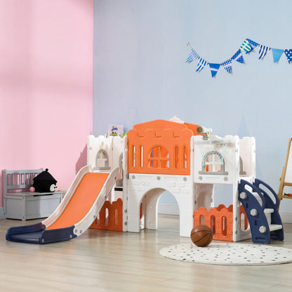 Centro de juegos 9 en 1 para niños pequeños con tobogán