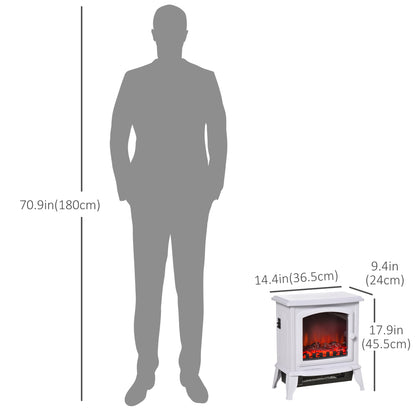 Freestanding Electric Fireplace Heater Flame Effect