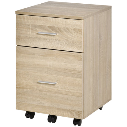 Mobile Filing Cabinet 2 Drawers on Wheels