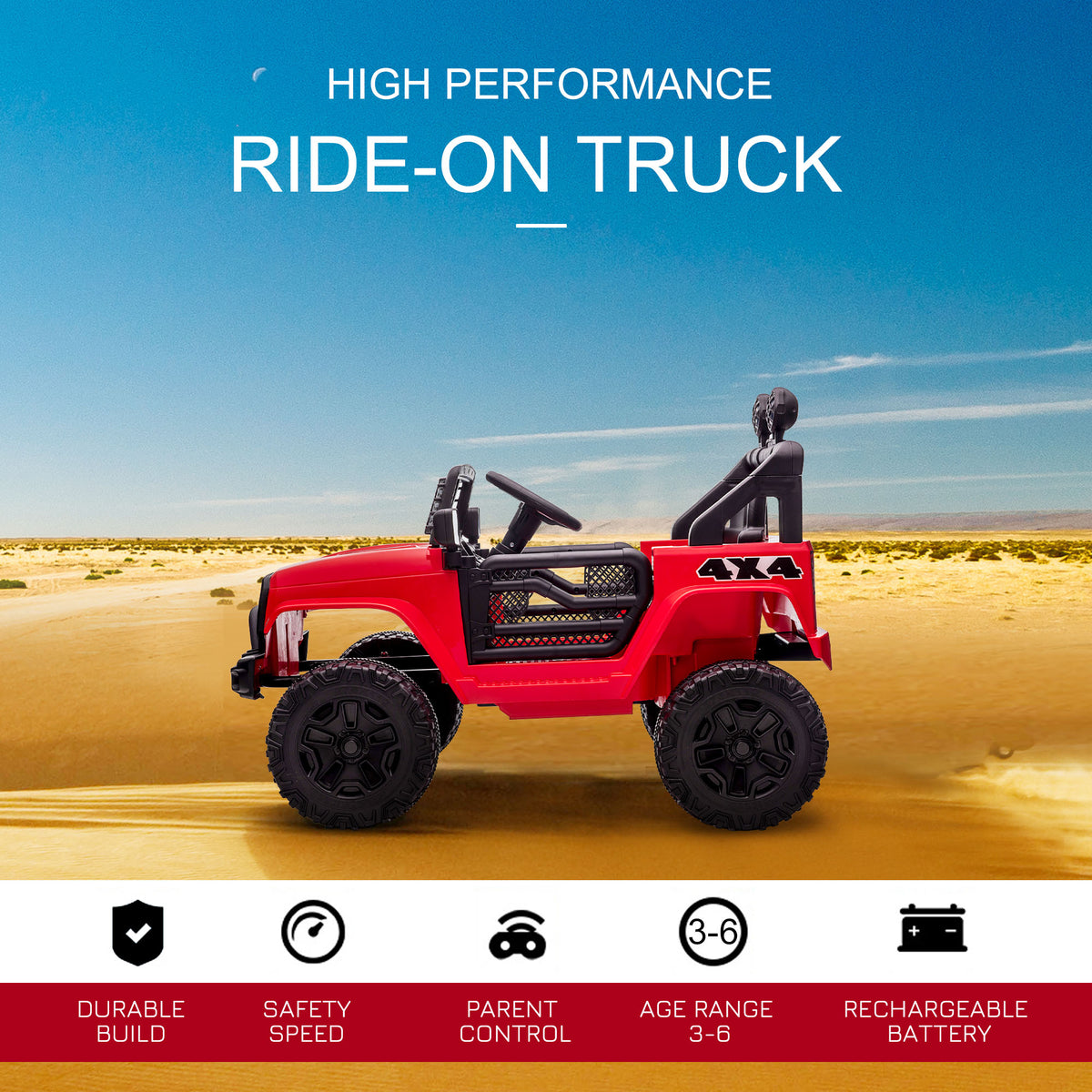 Electric ride-on car parental remote control 12V