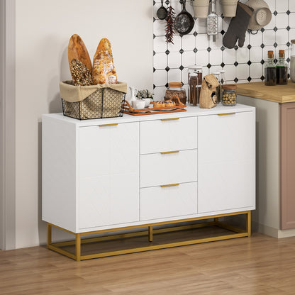 Mueble de almacenamiento de 120 cm con puertas y cajones