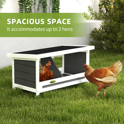 Chicken nesting box in fir wood
