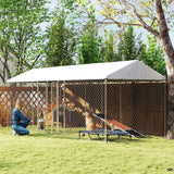 Outdoor Two-Room Dog Kennel