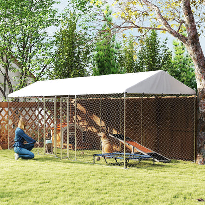 Outdoor Two-Room Dog Kennel