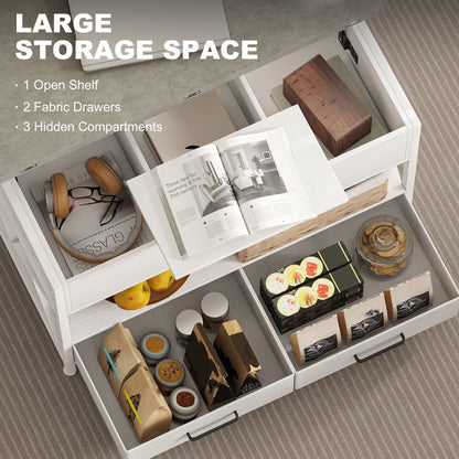 Modern lift top coffee table with storage drawers
