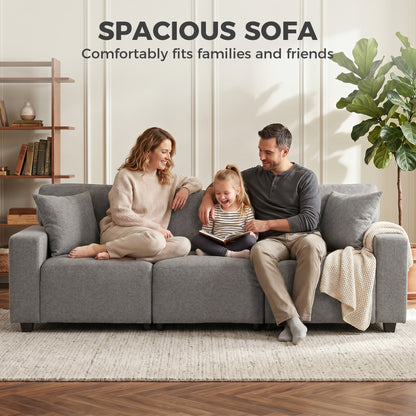 3-Seater Sofa with Side Pockets and Pocket Springs