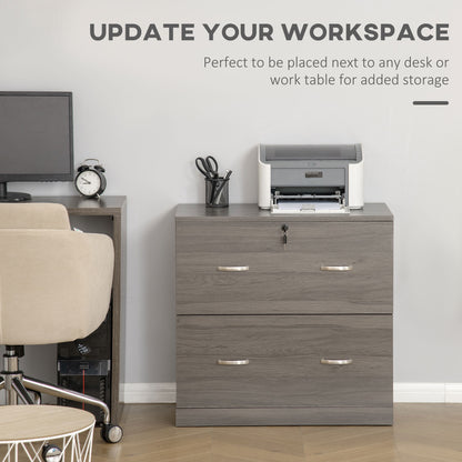 2-Drawer Locking File Cabinet for Letter Size Files