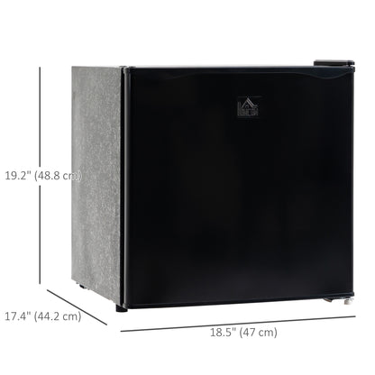 Compact upright freezer 1.1 cu ft with reversible door