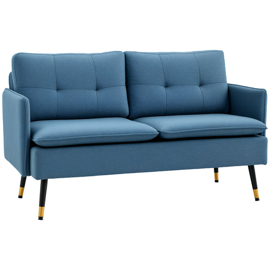 Loveseat Sofa Button Tufted Linen S Spring