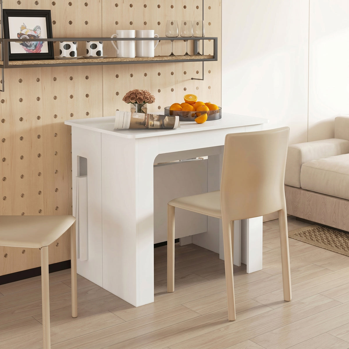 Extendable dining table 60-180 cm for 6-8 people