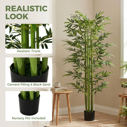 Artificial Bamboo Tree in Pot — Green