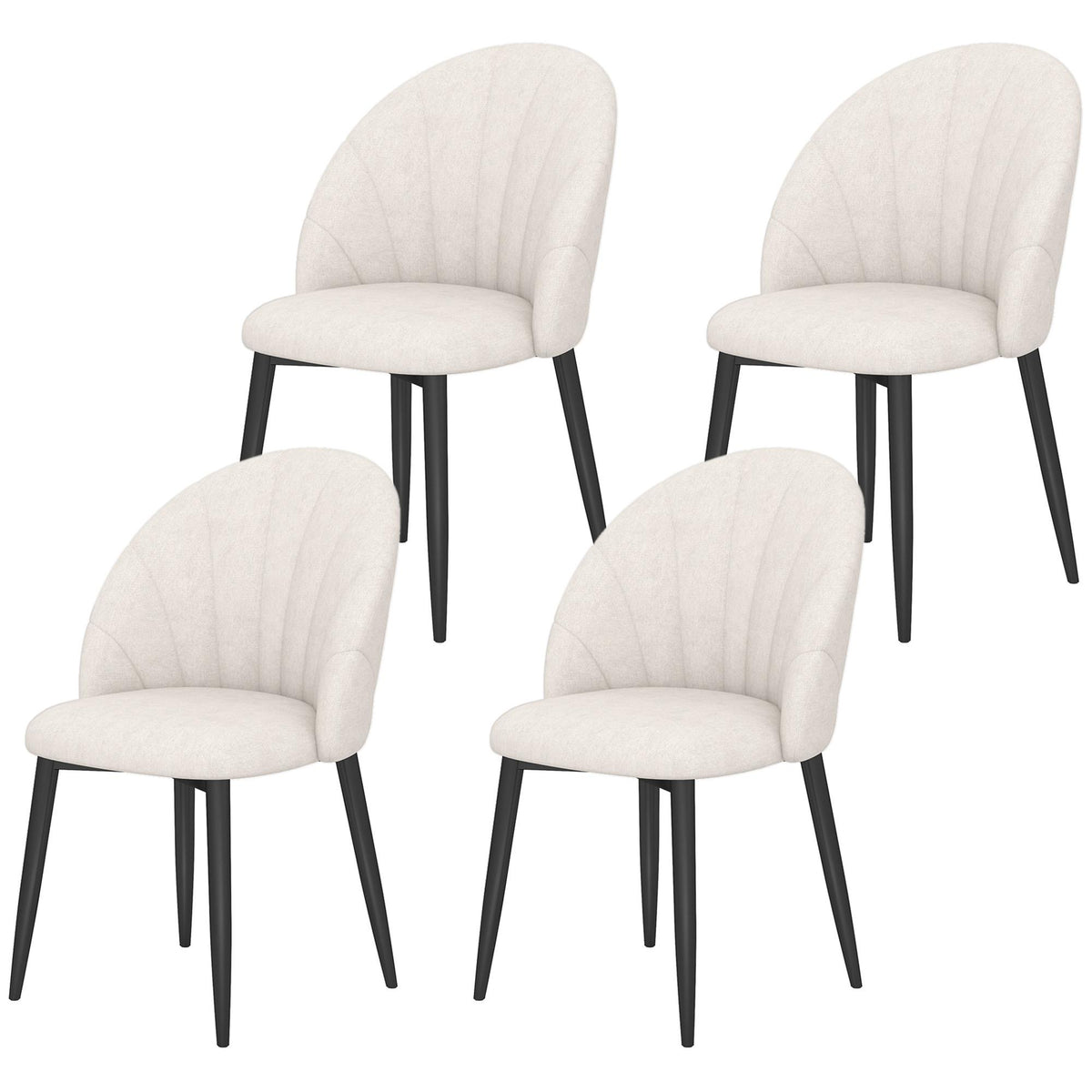 Dining chairs upholstered set of 4