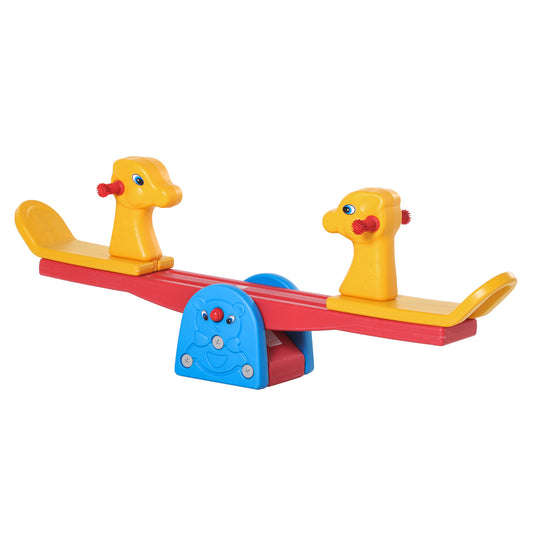 Deer-Shaped Toddler Seesaw with Easy-Grip Handles