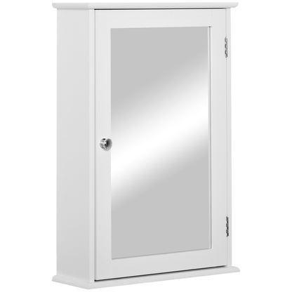Wall-Mounted Medicine Cabinet with Mirror and Shelves