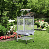 Large bird cage with play top