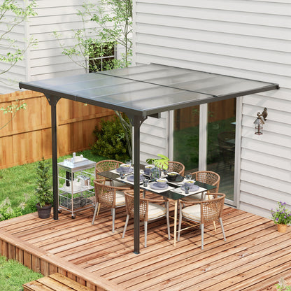 Outdoor hardtop pergola gazebo 10' x 10' — aluminum